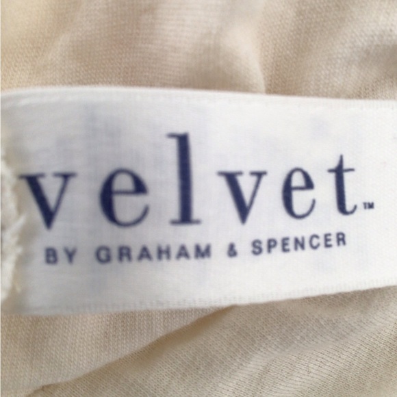VELVET by Graham & Spencer - V Neck Faux Wrap Ivory Women S - Picture 4 of 5